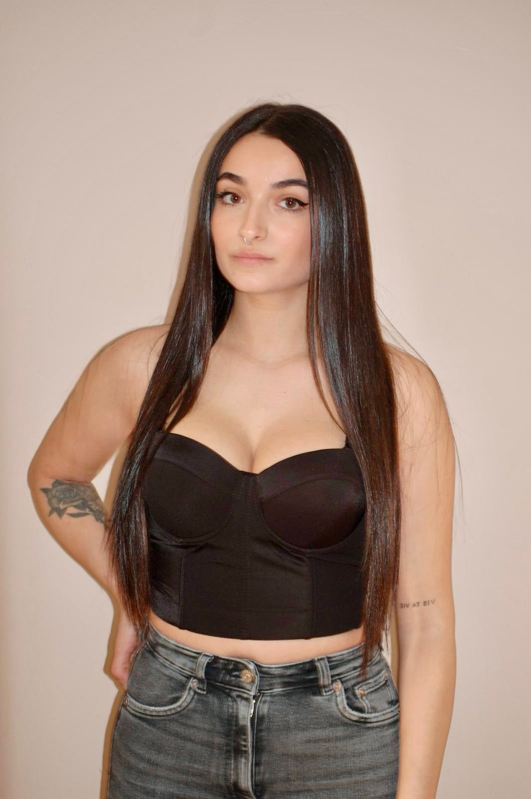 Crop-Top Havana Nero