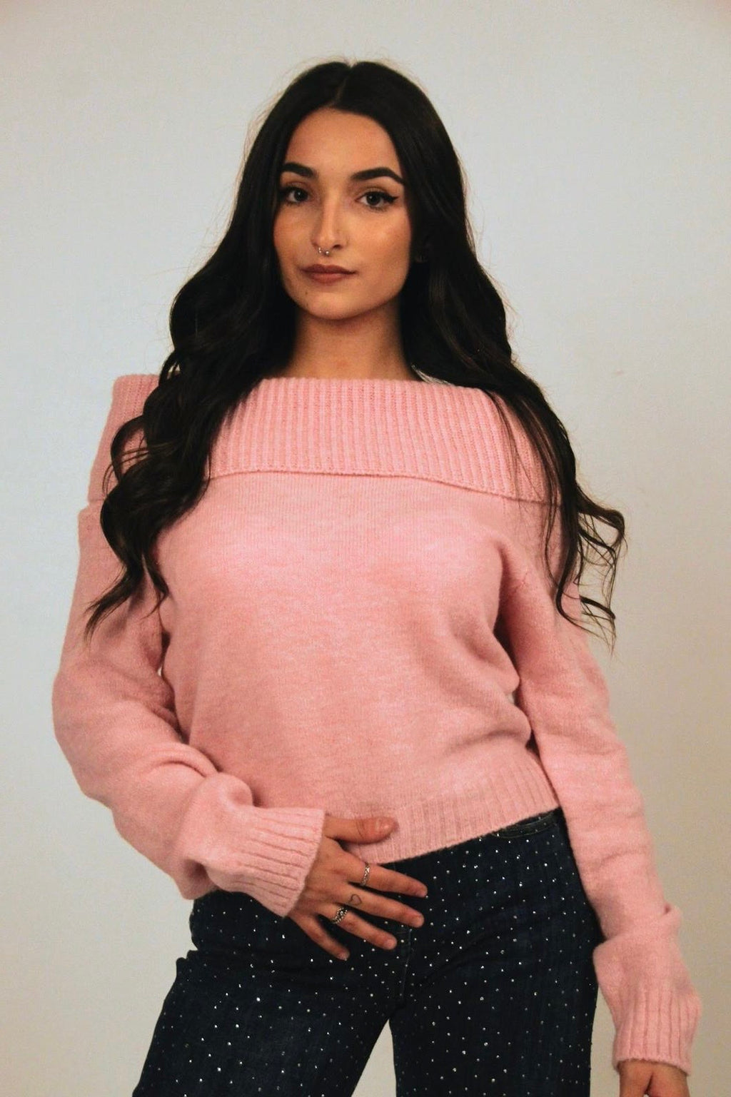 Maglione Monaco Rosa