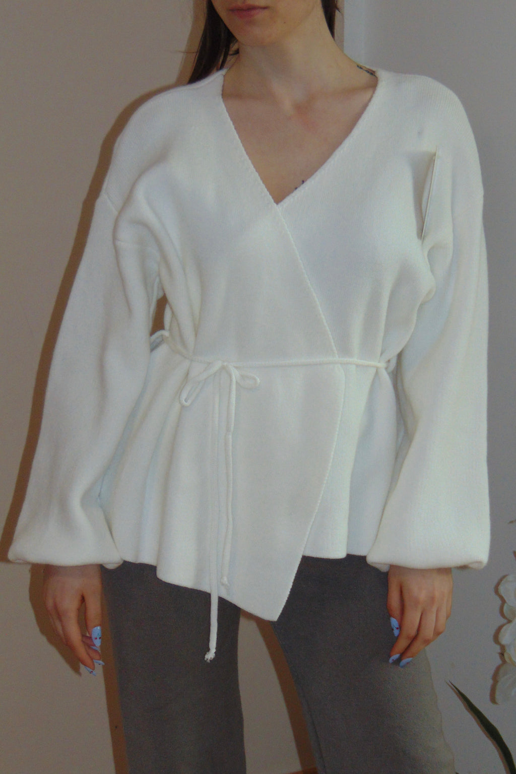Cardigan Siviglia Bianco