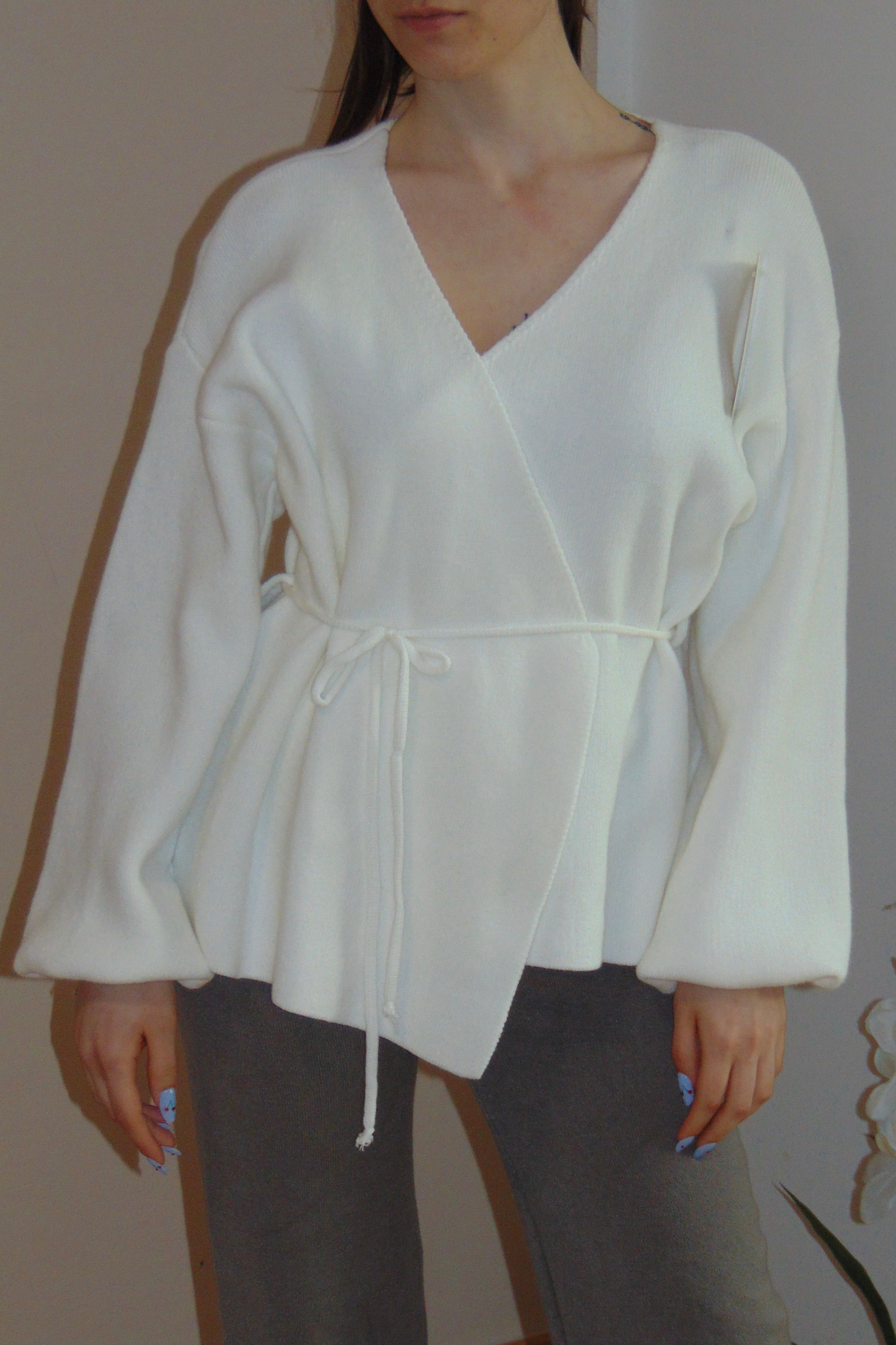 Cardigan Siviglia Bianco
