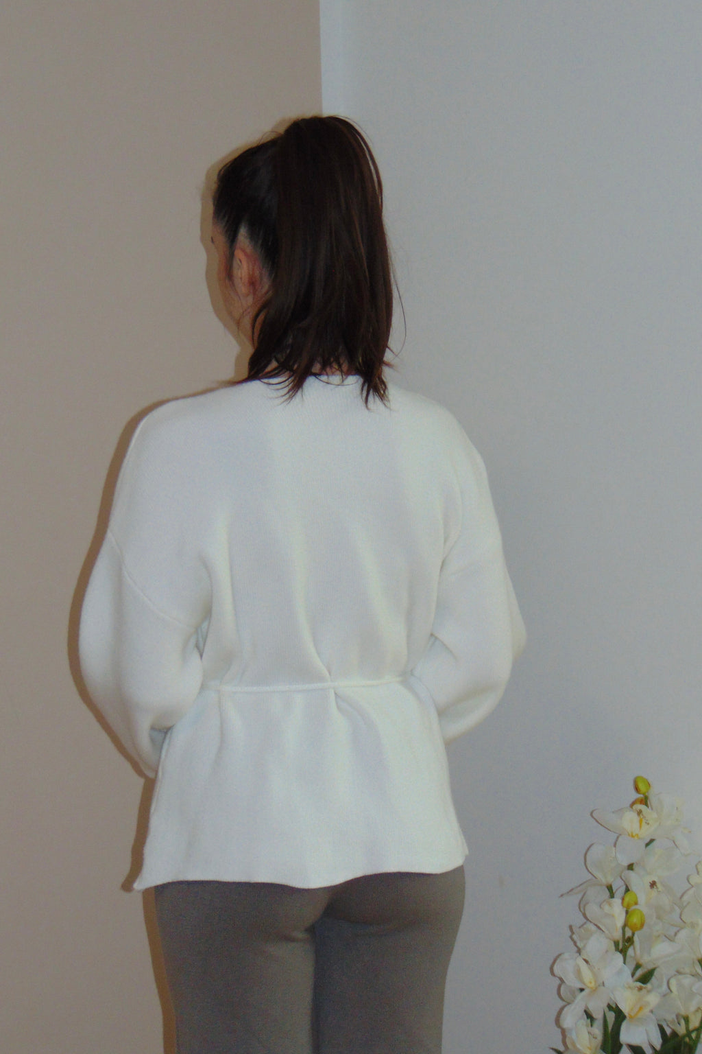Cardigan Siviglia Bianco