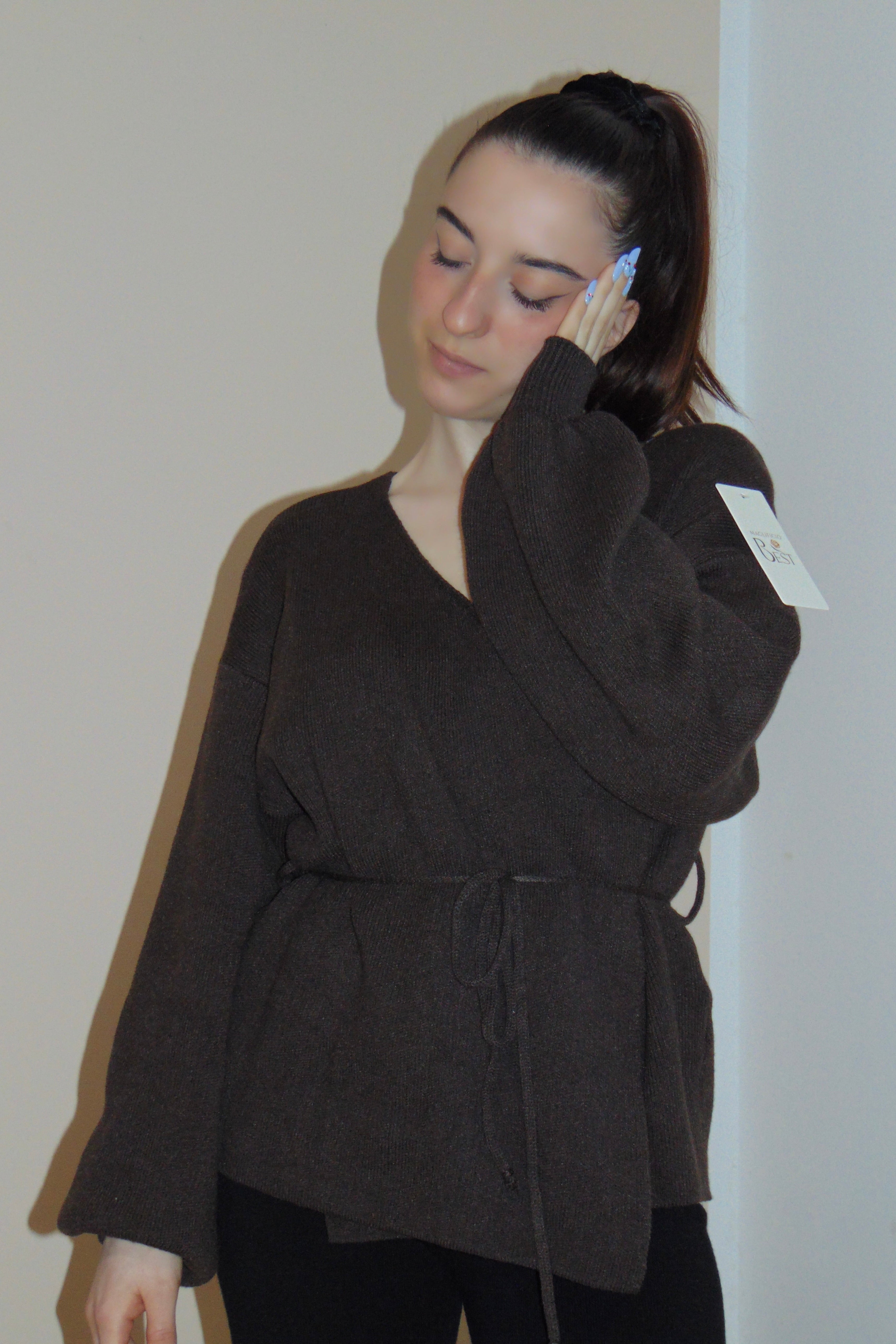 Cardigan Siviglia Marrone