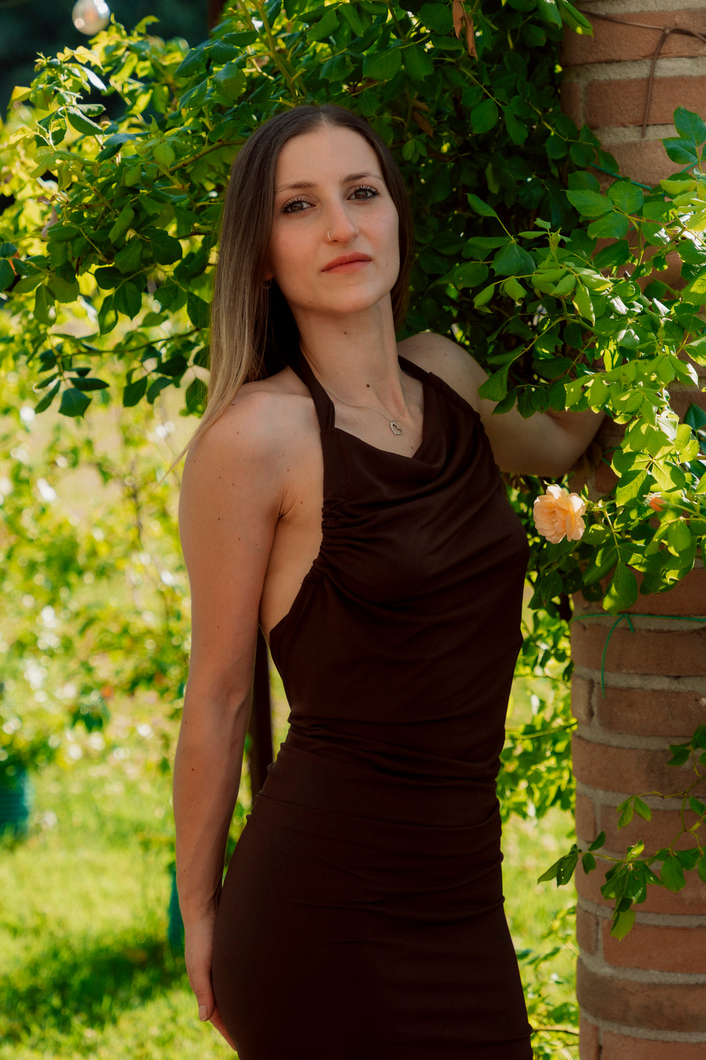 Vestito Eden Marrone