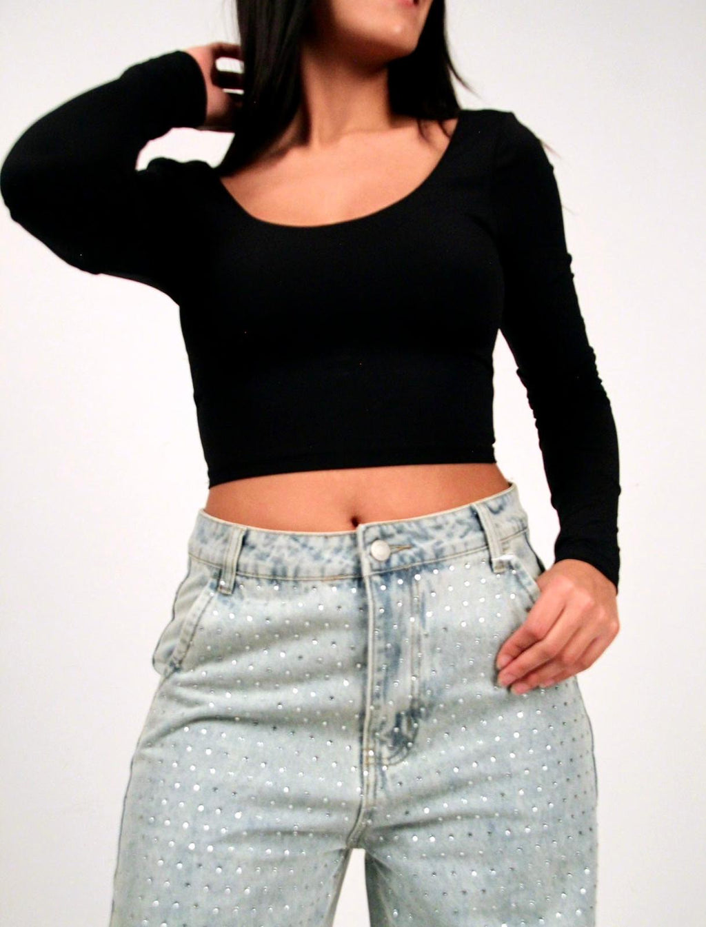 Crop Top Dubai Nero