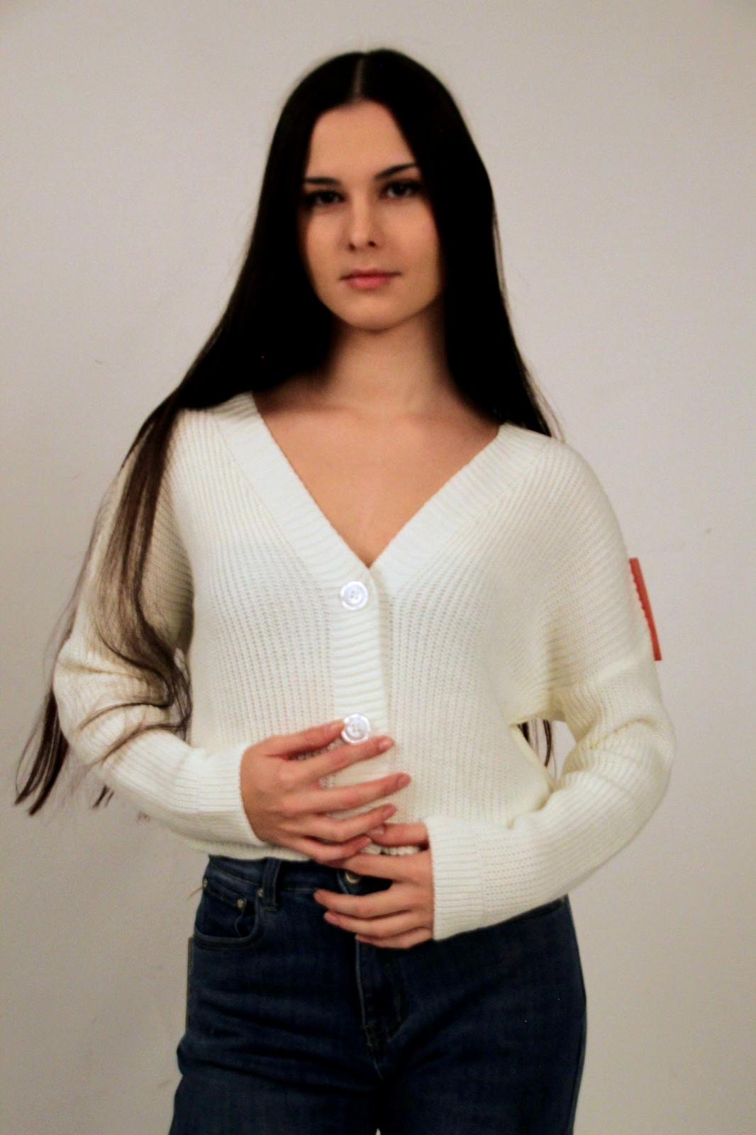 Cardigan Oslo Bianco